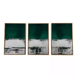 Kirklands Home Green Malachite Canvas Art Prints, Set of 3