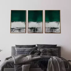 Kirklands Home Green Malachite Canvas Art Prints, Set of 3