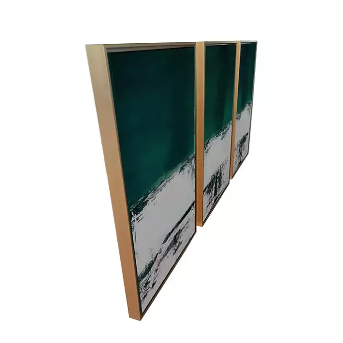 Kirklands Home Green Malachite Canvas Art Prints, Set of 3