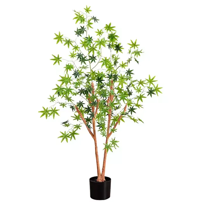 Best Kirklands Home Green Maple Tree in Black Planter