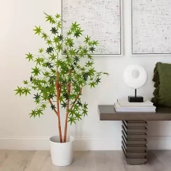 Best Kirklands Home Green Maple Tree in Black Planter