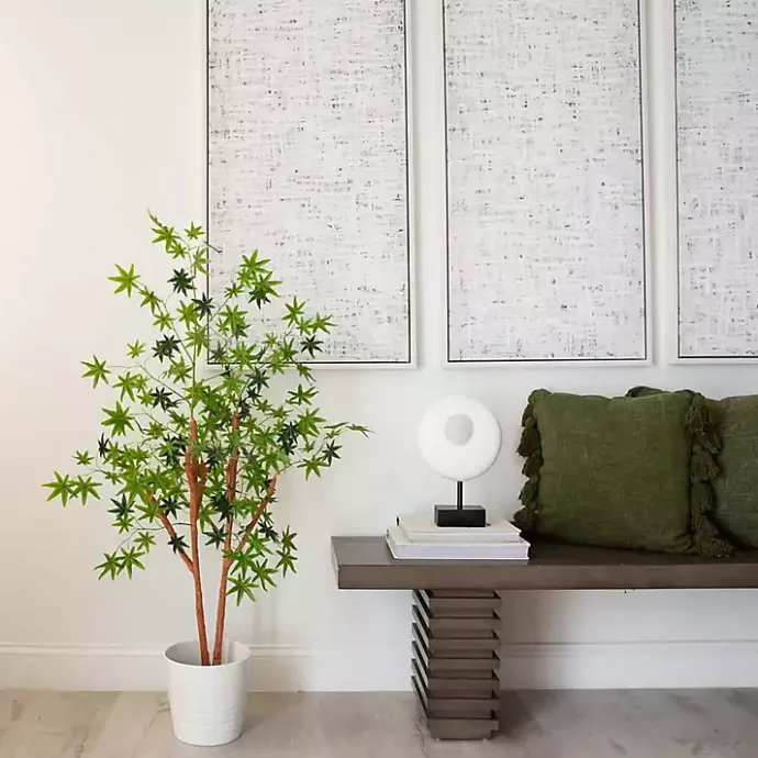 Best Kirklands Home Green Maple Tree in Black Planter