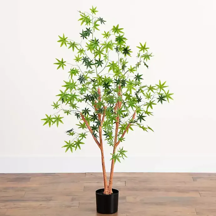 Best Kirklands Home Green Maple Tree in Black Planter