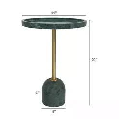 Best Kirklands Home Marble & Gold Cocktail Table Green