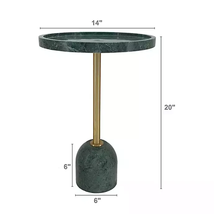 Best Kirklands Home Marble & Gold Cocktail Table Green