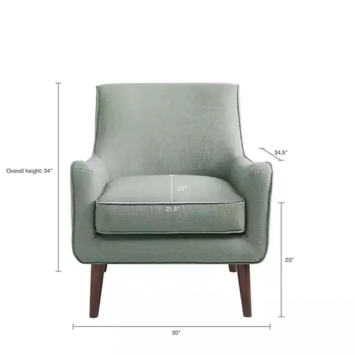Kirklands Home Mid-Century Modern Accent Chair Green