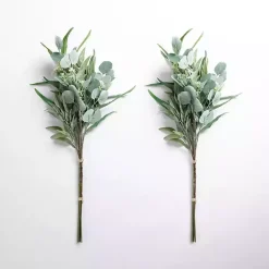 Best Kirklands Home Mixed Eucalyptus Bouquets, Set of 2 Green