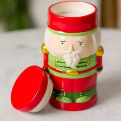 Best Kirklands Home Green Nutcracker Balsam & Cedar Jar Candle Red