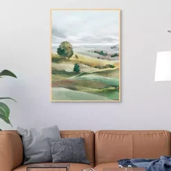 New Kirklands Home Green Pastures I Framed Canvas Art Print