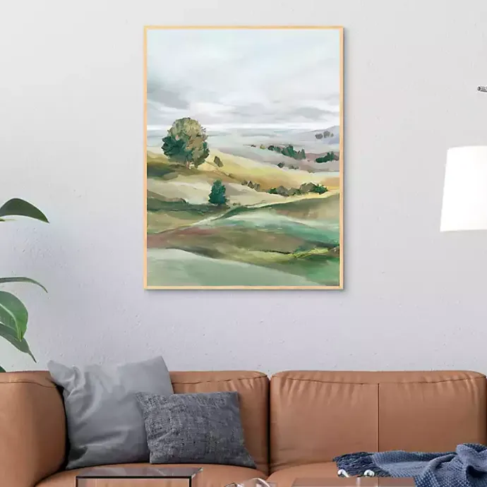 New Kirklands Home Green Pastures I Framed Canvas Art Print