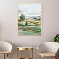 New Kirklands Home Green Pastures I Framed Canvas Art Print