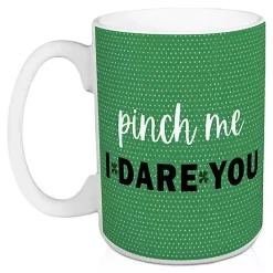 Outlet Kirklands Home Green Pinch Me I Dare You Mugs, Set of 2