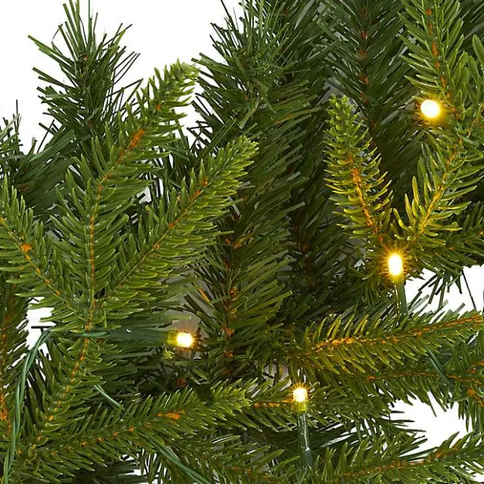 Online Kirklands Home Pine Clear LED Garland Green