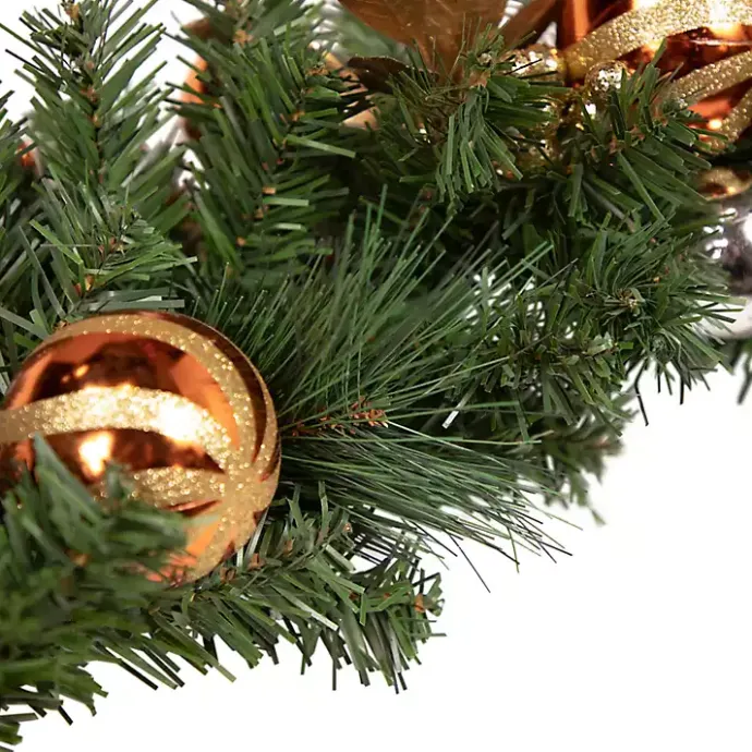 Clearance Kirklands Home Green Pine with Ornaments Garland