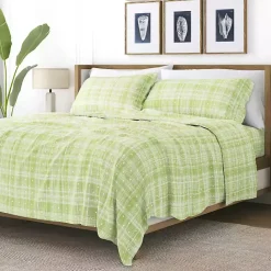 Outlet Kirklands Home Plaid Polka Dot 3-pc. Twin Sheet Set Green