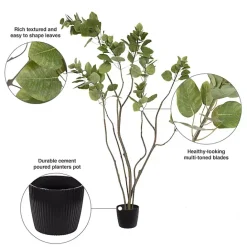 Sale Kirklands Home Green Potted Cotinus Coggygria Tree, 4 ft.