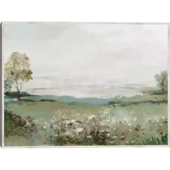 Hot Kirklands Home Green Prairie Field Framed Canvas Art Print