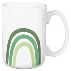 Sale Kirklands Home Green Rainbow St. Patrick's Day Mugs, Set of 2