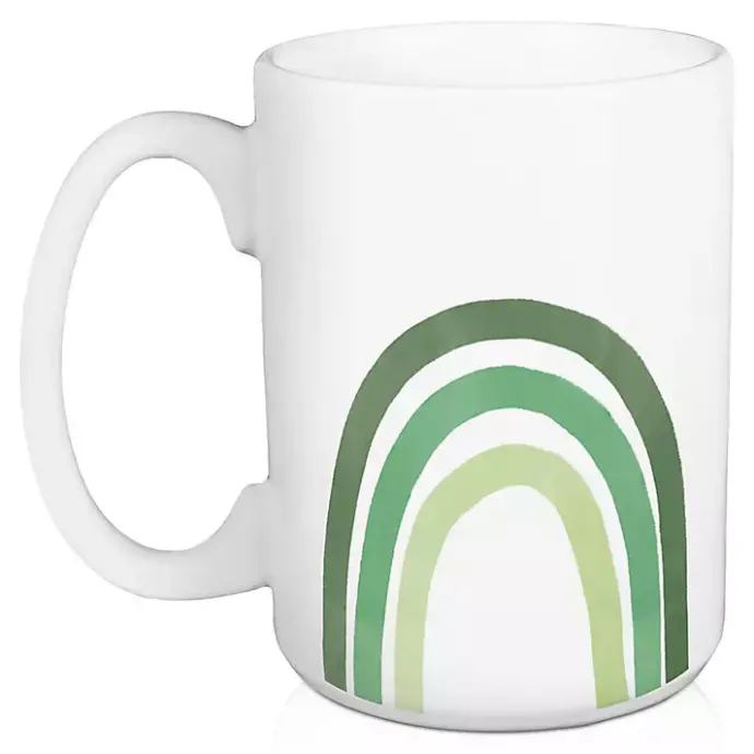 Sale Kirklands Home Green Rainbow St. Patrick's Day Mugs, Set of 2