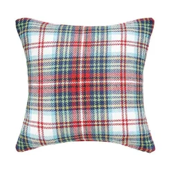 Clearance Kirklands Home Green Red Blue Morris Plaid Christmas Throw Pillow Multi