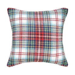 Clearance Kirklands Home Green Red Blue Morris Plaid Christmas Throw Pillow Multi