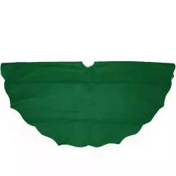 Kirklands Home Scalloped Christmas Tree Skirt, 48 in. Green