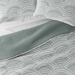 Sale Kirklands Home Green Scalloped Reversible 2-pc. Twin Quilt Set