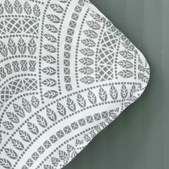 Hot Kirklands Home Green Scalloped Reversible 3-pc. Queen Quilt Set