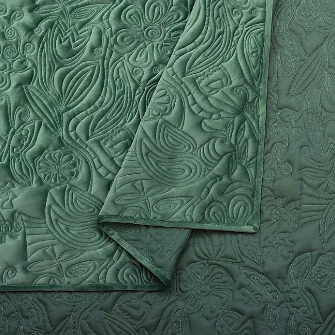 Outlet Kirklands Home Secret Garden 3-pc. Full/Queen Quilt Set Green