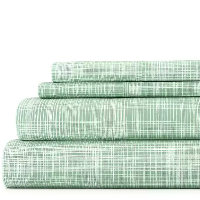 New Kirklands Home Soft Thatch 3-pc. Twin Sheet Set Green
