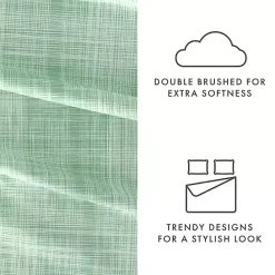 New Kirklands Home Soft Thatch 3-pc. Twin Sheet Set Green