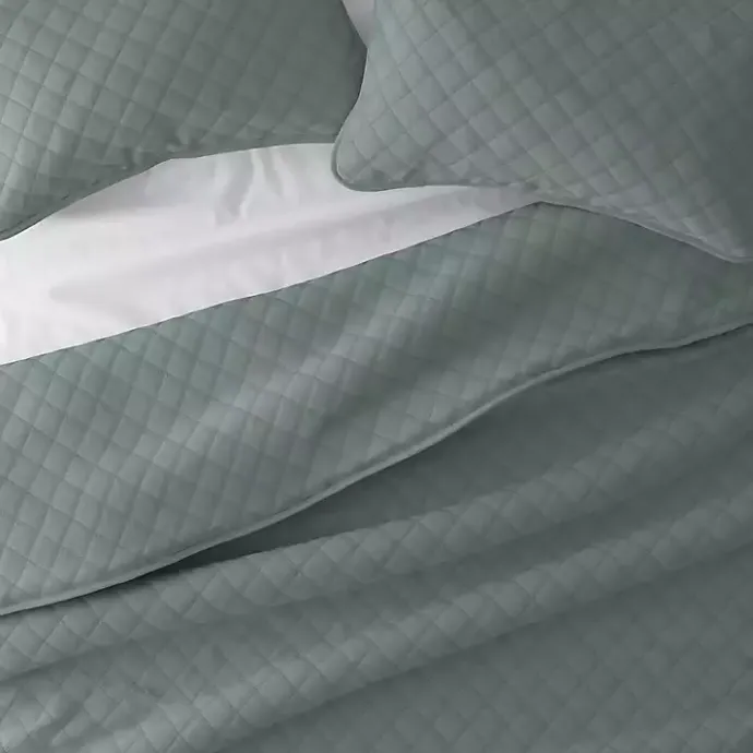 Outlet Kirklands Home Stitched Diamond 2-pc. Twin Quilt Set Green