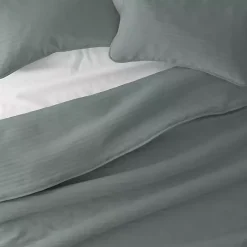 Outlet Kirklands Home Stitched Stripes 3-pc. King Quilt Set Green