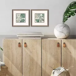 Best Kirklands Home Green Summer Leaves Framed Art Prints, Set of 2