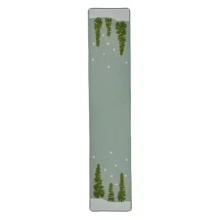 New Kirklands Home Trees Christmas Table Runner Green