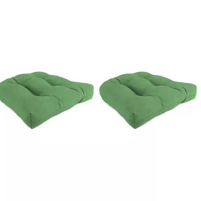 Sale Kirklands Home Tufted Outdoor Chair Cushions, Set of 2 Green