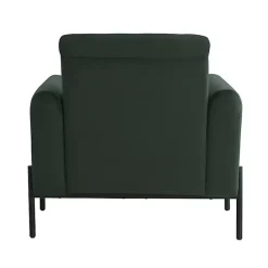 Kirklands Home Velvet Upholstered Knox Accent Chair Green
