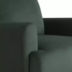 Kirklands Home Velvet Upholstered Knox Accent Chair Green