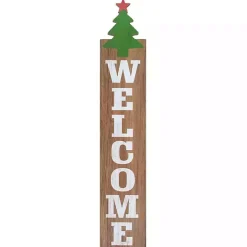 Discount Kirklands Home Green Welcome Christmas Tree Wall Decoration