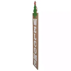 Discount Kirklands Home Green Welcome Christmas Tree Wall Decoration