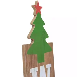 Discount Kirklands Home Green Welcome Christmas Tree Wall Decoration