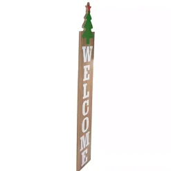 Discount Kirklands Home Green Welcome Christmas Tree Wall Decoration
