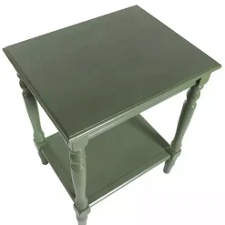 Sale Kirklands Home Wood Sybil Accent Table Green