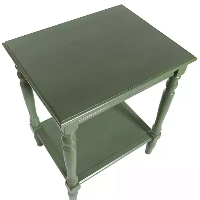 Sale Kirklands Home Wood Sybil Accent Table Green