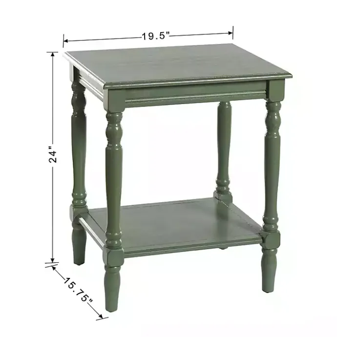 Sale Kirklands Home Wood Sybil Accent Table Green