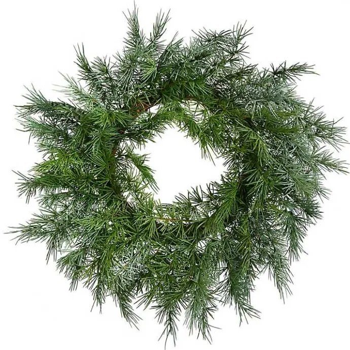 Outlet Kirklands Home Woolsey Pine Christmas Wreath Green