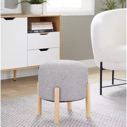 Hot Kirklands Home Grey Michelle Ottoman Gray