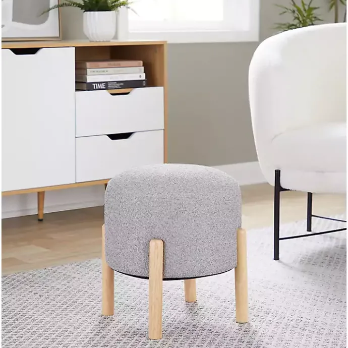 Hot Kirklands Home Grey Michelle Ottoman Gray