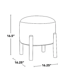 Hot Kirklands Home Grey Michelle Ottoman Gray