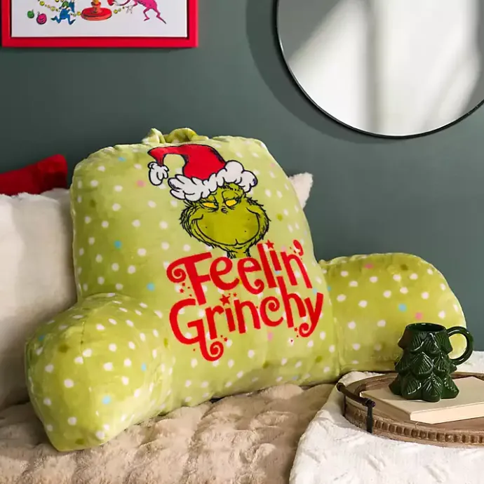 Discount Kirklands Home Grinch Book Nook Christmas Pillow